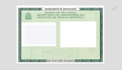 como tirar a foto do documento frente
